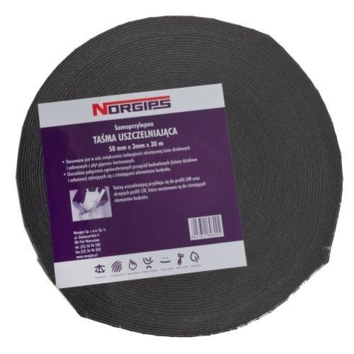 Taśma uszczelniająca akustyczna 50 mm/30 mb NORGIPS