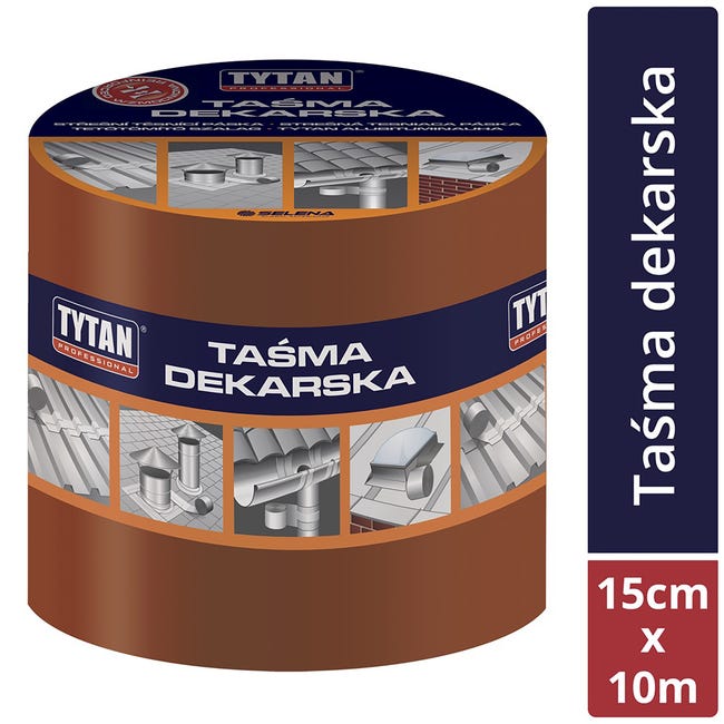 Taśma uszczelniająca dekarska Jasna cegła 15 cm/10 m Tytan Professional
