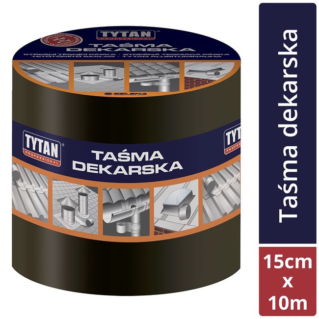 Taśma uszczelniająca dekarska antracytowa 15 cm/10 m Tytan Professional