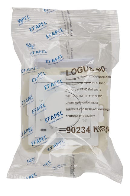 Termostat obrotowy LOGUS 90 biały EFAPEL