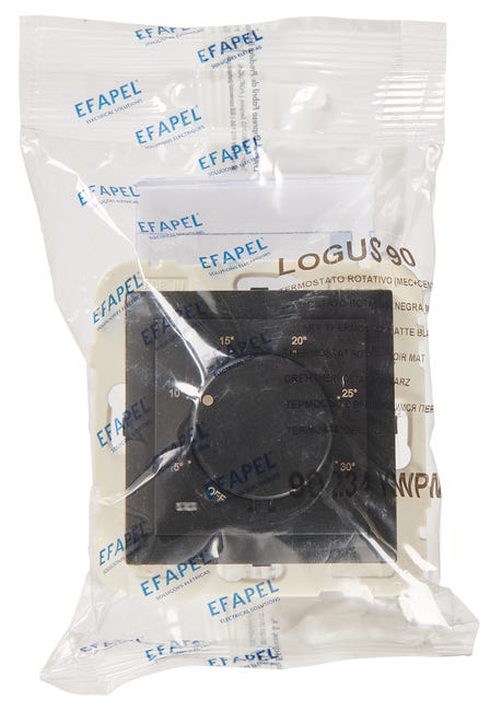 Termostat obrotowy LOGUS 90 czarny EFAPEL