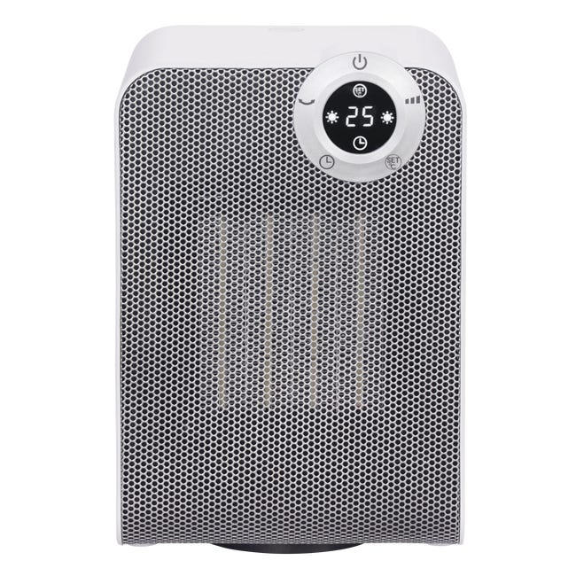 Termowentylator ceramiczny 1800W LED Biało-srebrny EQUATION