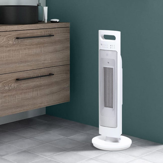 Termowentylator ceramiczny kolumnowy 2500W Biały EQUATION