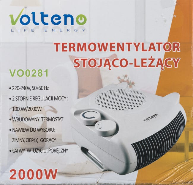 Termowentylator elektryczny 2000W VOLTENO