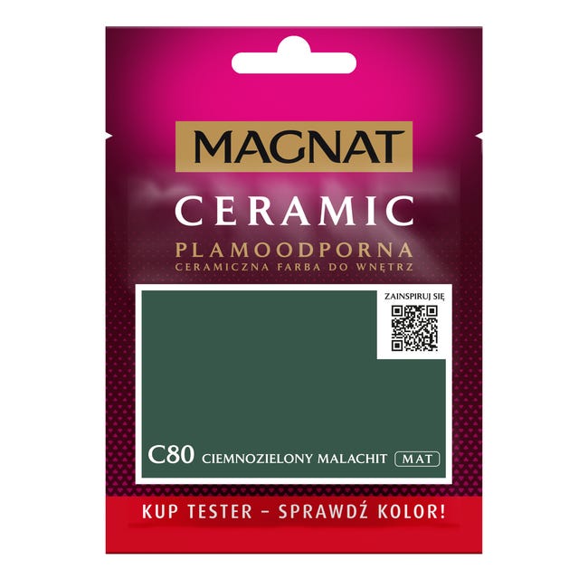 Tester do farby Magnat Ceramic Ciemnozielony malahit 30 ml