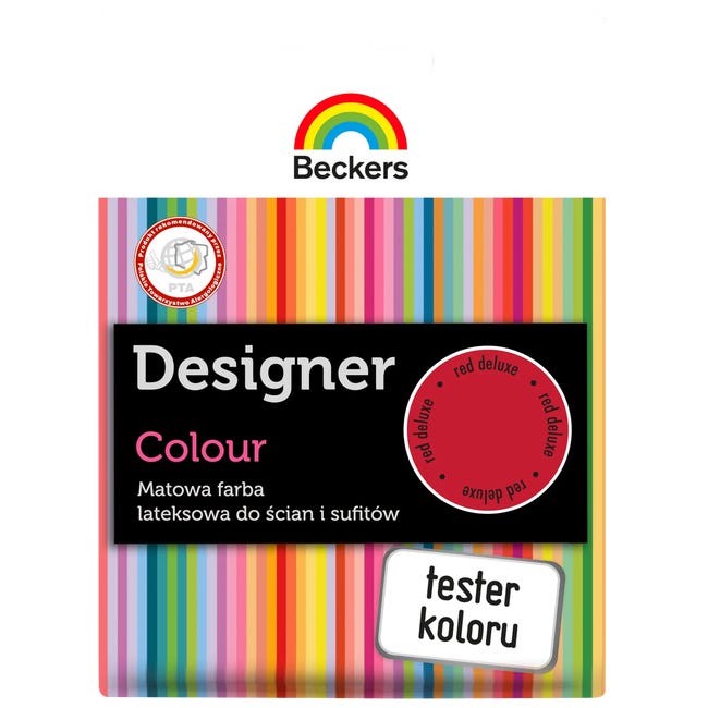Tester farby Beckers Designer Colour Red deluxe 50 ml