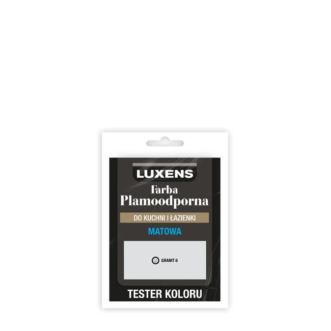 Tester farby Luxens Plamoodporna do kuchni i łazienki Granit 6 25 ml