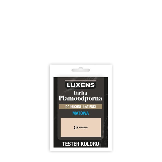 Tester farby Luxens Plamoodporna do kuchni i łazienki Havana 6 25 ml