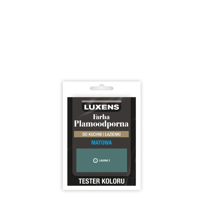 Tester farby Luxens Plamoodporna do kuchni i łazienki Laguna 2 25 ml