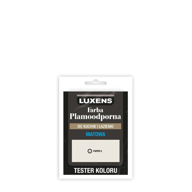 Tester farby Luxens Plamoodporna do kuchni i łazienki Paper 5 25 ml