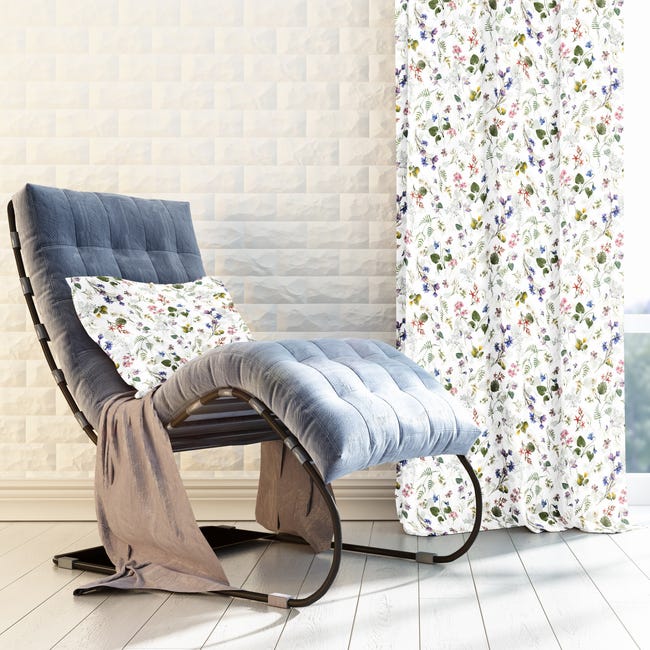 Tkanina na mb XF00-F1261-101 biało-zielona szer. 150 cm