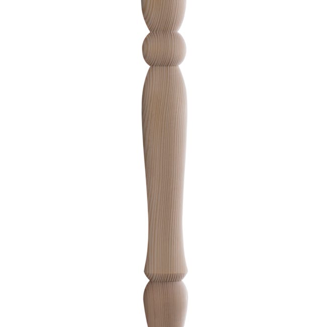 Tralka balustrady drewniana sosnowa surowa WZ 10 930x38x38 mm Kornik