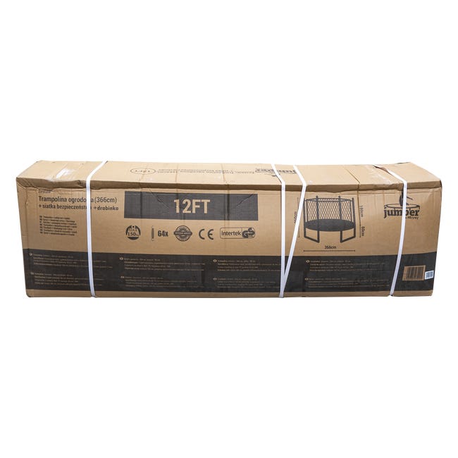 Trampolina z siatką zabezpieczającą śr.366 cm 12 FT