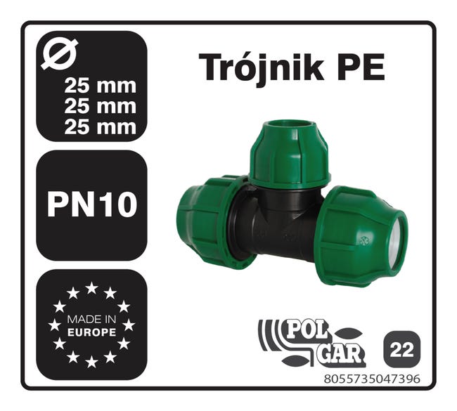 Trójnik 25 mm 1