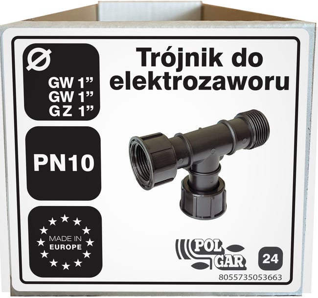 Trójnik do elektrozaworu 2xGW1