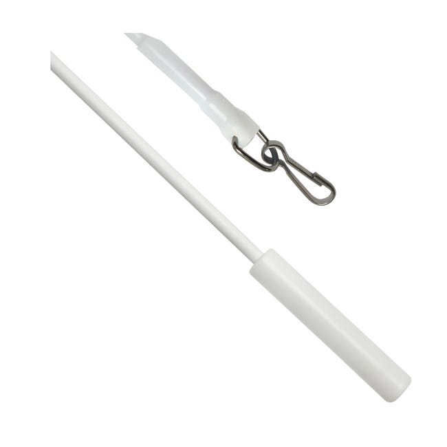 Uchwyt, drążek do przesuwania zasłon i firan biały 125 cm 2 szt. Gardinia