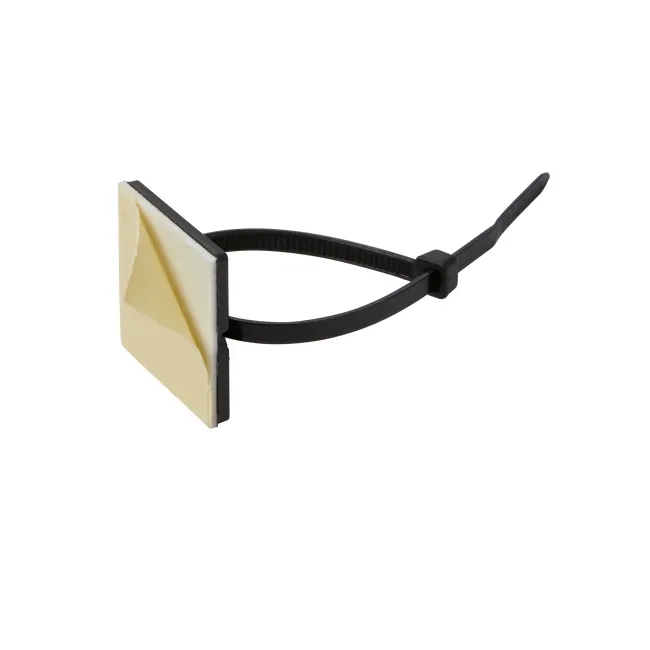 Uchwyt do opasek zaciskowych samoprzylepny 25 szt. czarny LEXMAN