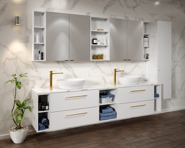 Uchwyt gałka meblowa złota Medley Cersanit