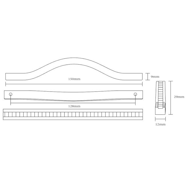 Uchwyt meblowy Milos 128 mm chrom