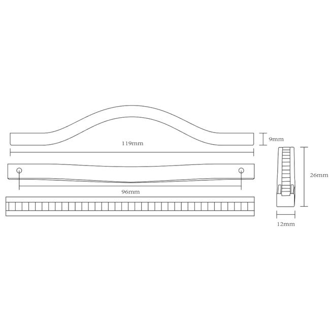 Uchwyt meblowy Milos 96 mm chrom
