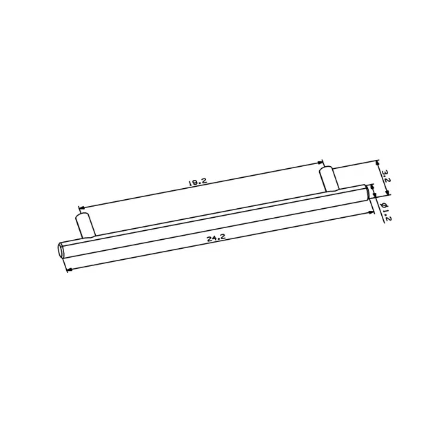 Uchwyt meblowy Milos 96 mm stal szczotkowana 2 szt. Delinia iD