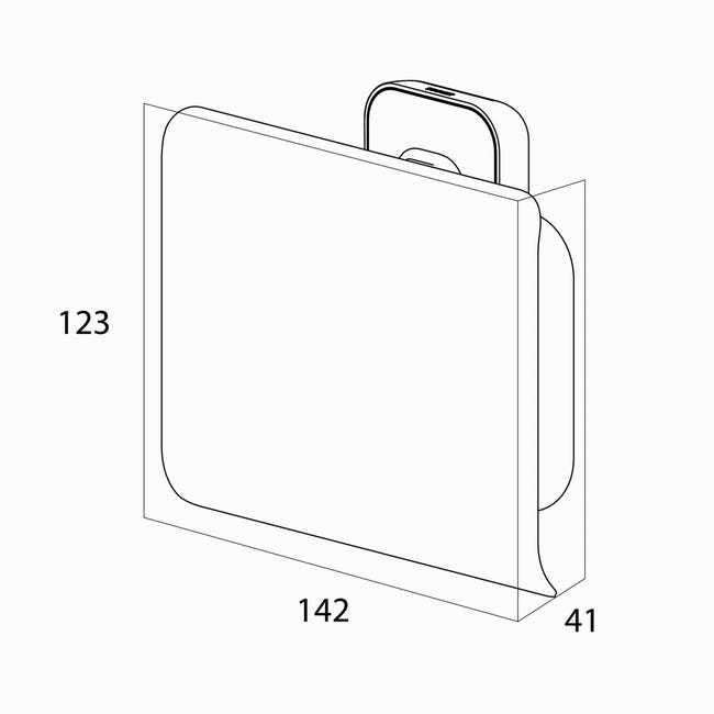 Uchwyt na papier toaletowy Carv TIGER
