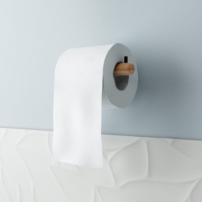 Uchwyt na papier toaletowy Scandi Czarny Sensea