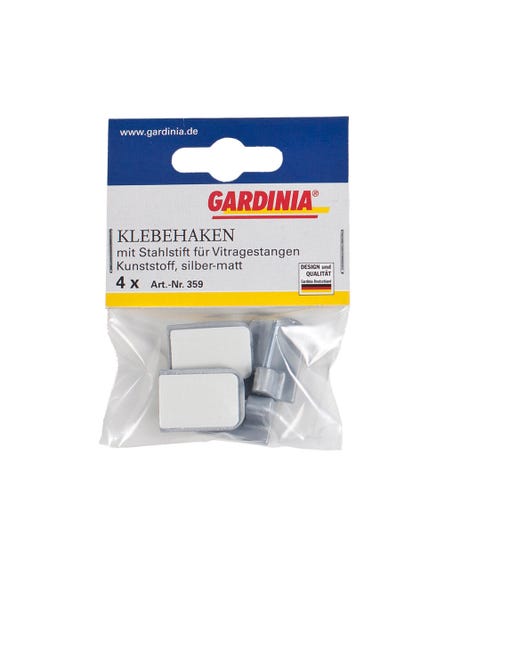 Uchwyt samoprzylepny do karnisza mini 4 szt. chrom mat