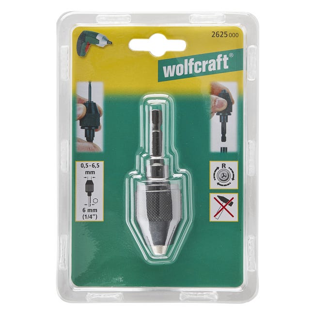 Uchwyt wiertarski HEX 0.5 - 6.5 mm 2625000 WOLFCRAFT