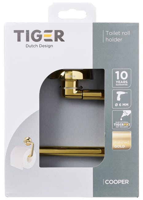 Uchwyt ścienny na papier toaletowy Cooper Tiger