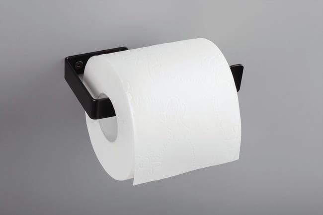 Uchwyt ścienny na papier toaletowy Mokko Nero