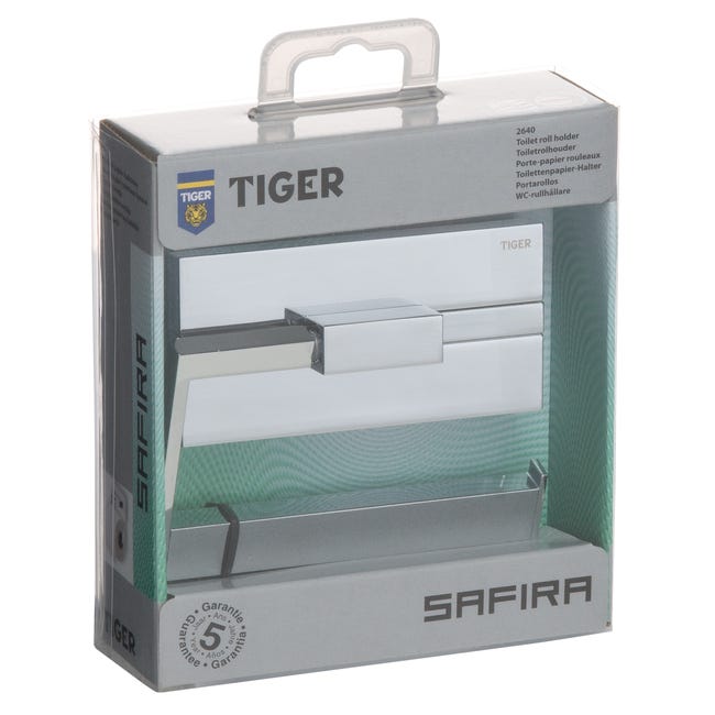 Uchwyt ścienny na papier toaletowy Safira Tiger