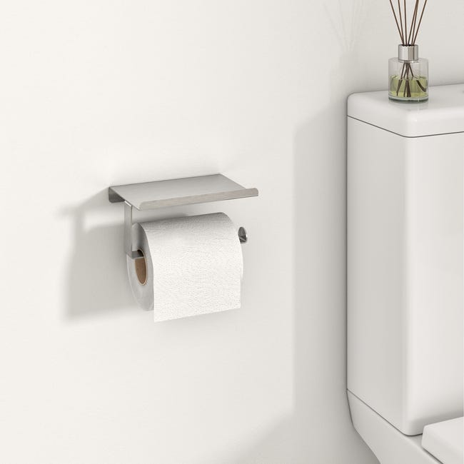 Uchwyt ścienny na papier toaletowy z półką Loft Sensea