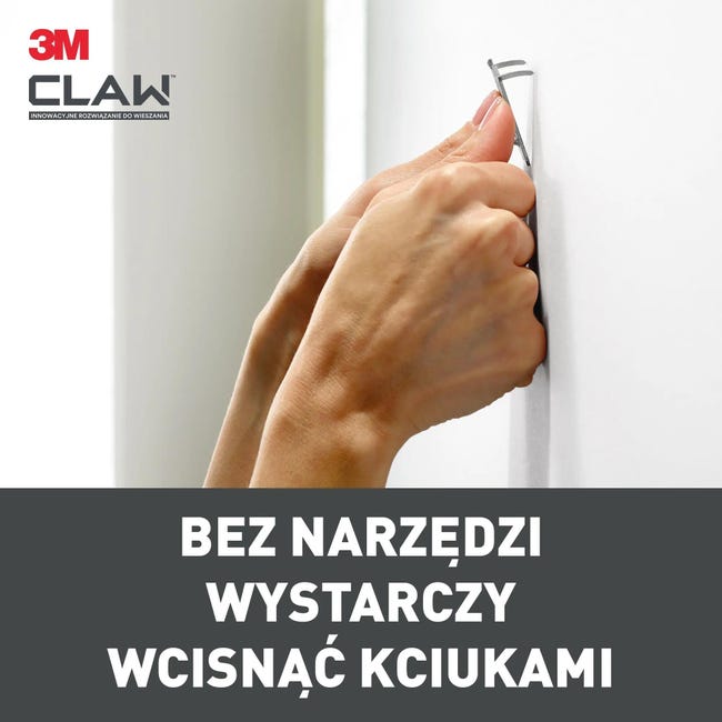 Uchwyt/haczyk do wieszania na płytach G/K Claw 20 kg 2 szt. 3M