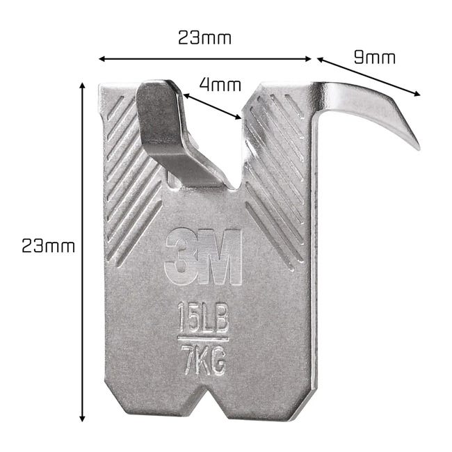 Uchwyt/haczyk do wieszania na płytach G/K Claw 7 kg 2 szt. 3M