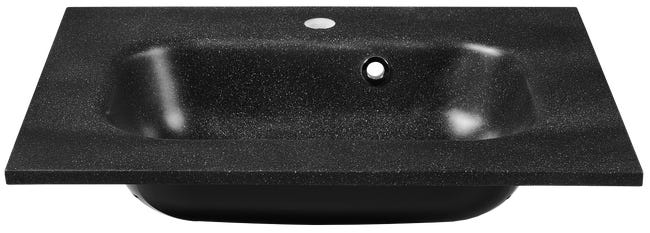 Umywalka Reverse S-line Oval umywalka 60 cm Czarny mat
