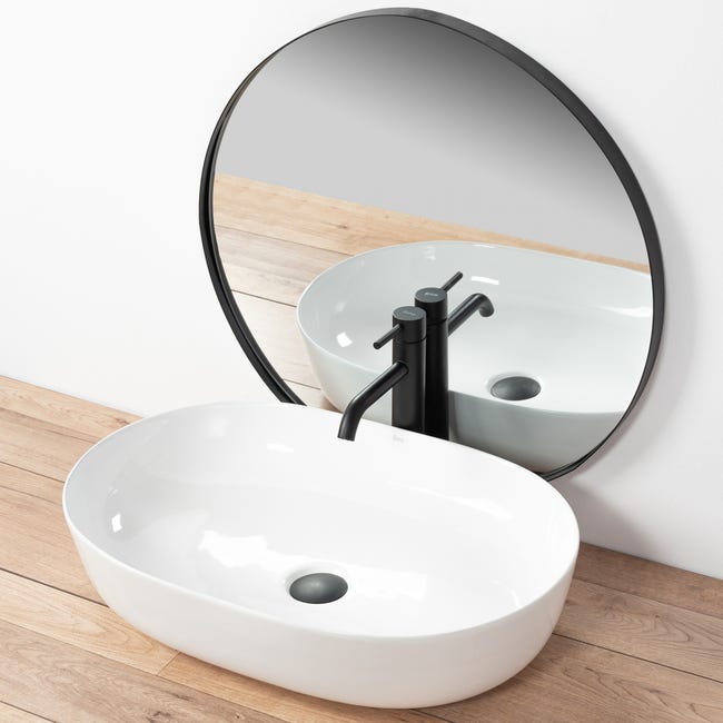 Umywalka ceramiczna Cleo 60.5 x 41 Rea