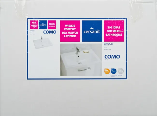 Umywalka ceramiczna Como Box 60 x 45 Cersanit
