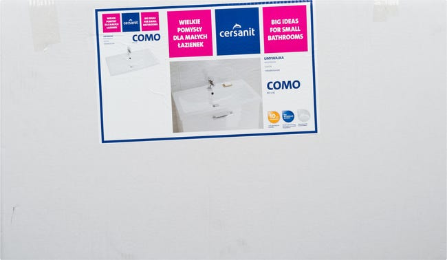 Umywalka ceramiczna Como Box 80 x 45 Z/O Cersanit