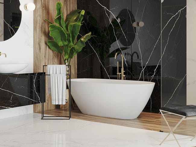 Umywalka ceramiczna Essentia 38.5 x 70 Wellneo