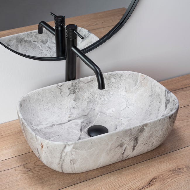 Umywalka ceramiczna Livia 46.5 x 33.5 Rea