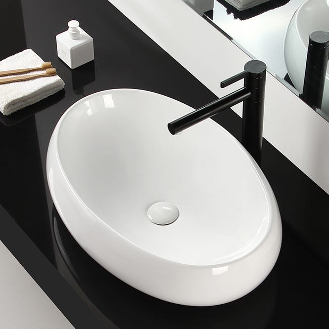 Umywalka ceramiczna Melania 60 x 40.5 Rea