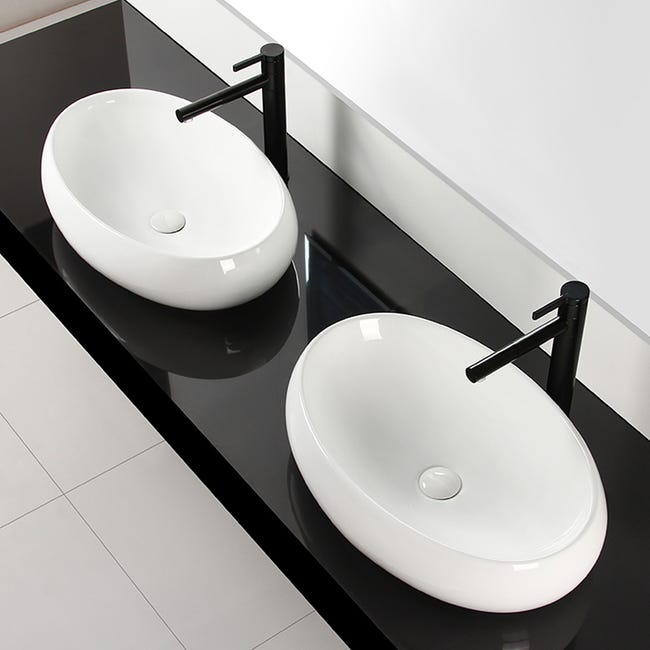 Umywalka ceramiczna Melania 60 x 40.5 Rea