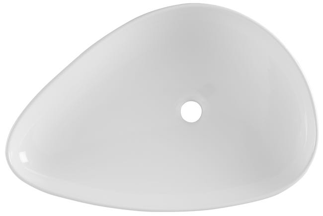 Umywalka ceramiczna nablatowa 60 x 41 Leaf
