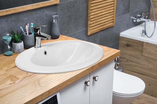 Umywalka ceramiczna nablatowa Ajtra 49,5 Invena