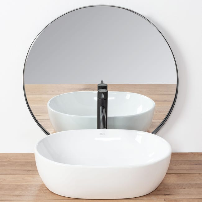 Umywalka ceramiczna nablatowa Amelia 48 x 34.5 Rea