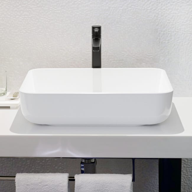 Umywalka ceramiczna nablatowa Ate 51 x 40 Invena