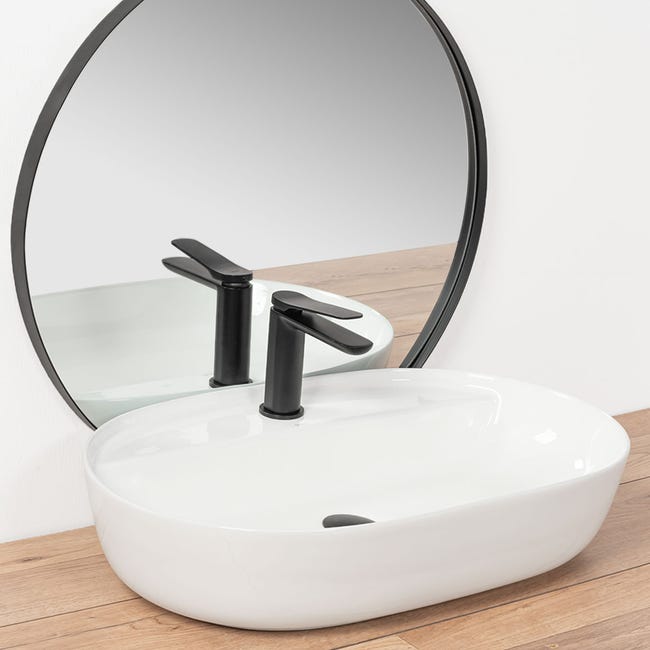 Umywalka ceramiczna nablatowa Aura 60.5 x 40.5 Rea