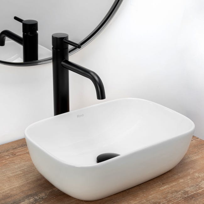 Umywalka ceramiczna nablatowa Belinda Mini 37 X 25.5 Rea