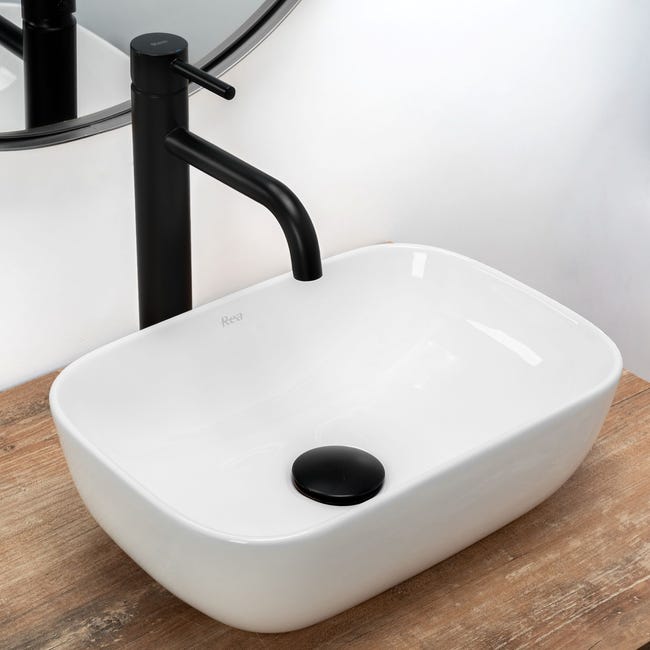 Umywalka ceramiczna nablatowa Belinda Mini 37 X 25.5 Rea